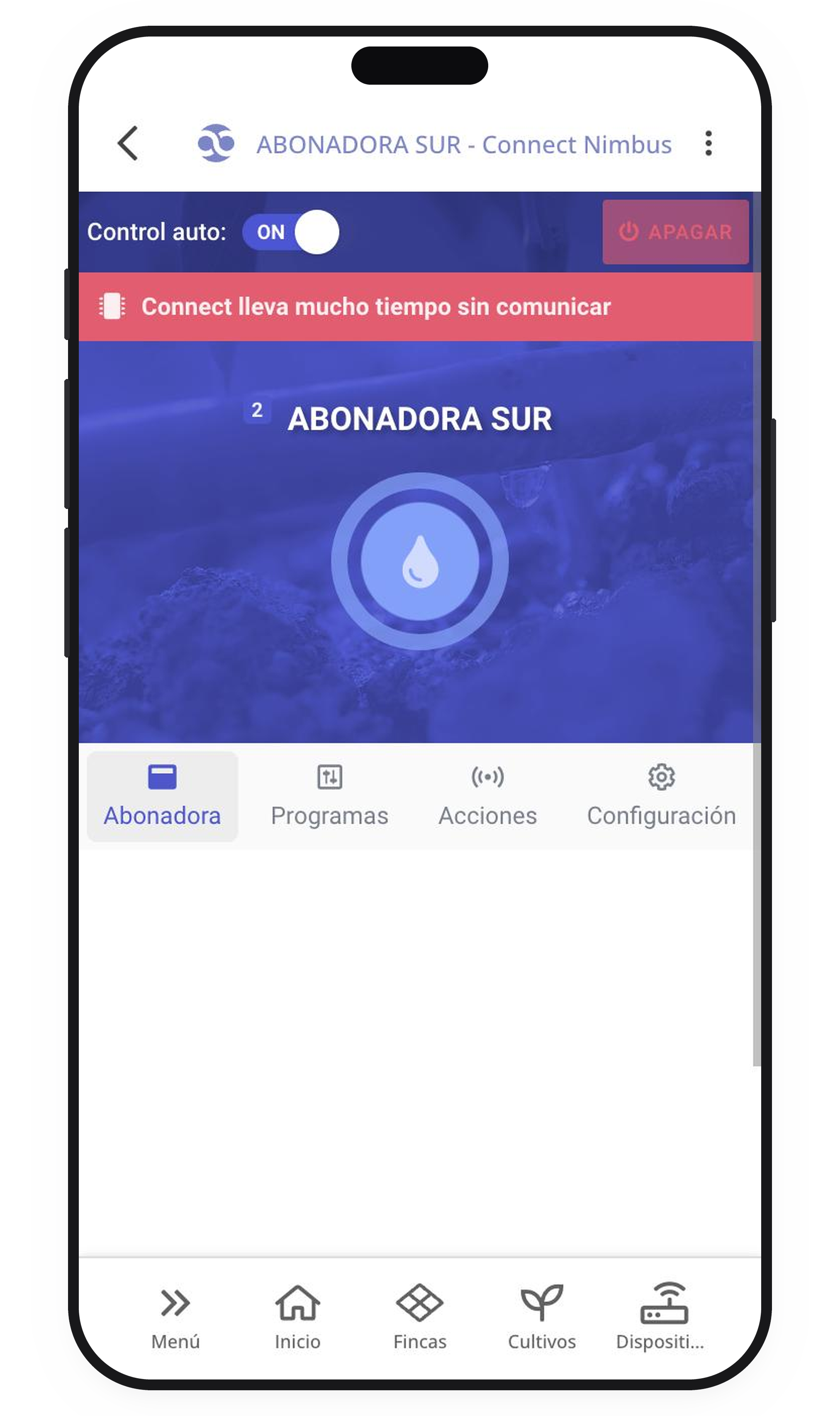 Ficha de la abonadora recién creada