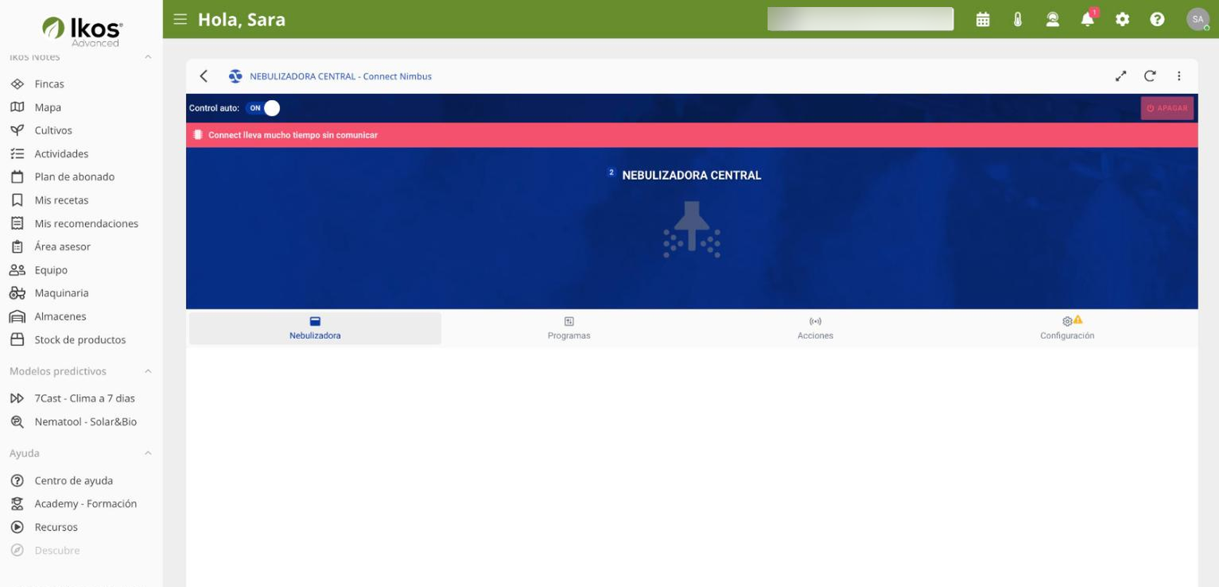 Ficha de la nebulizadora en web